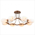 Люстра потолочная INL 9210C-8 AMBER-WALNUT